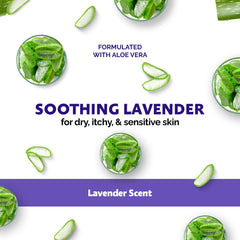 Crystalino Lavender dog shampoo bottle close-up for sensitive skin relief