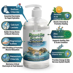 CTWPets Reptile Shed Soak warms water to support shedding routines.