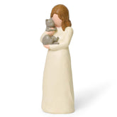 Cuayaes grey cat memorial gift figurine for cat lovers