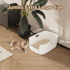 Cuddpaw one-piece smooth interior litter box for quick, mess-free cleaning