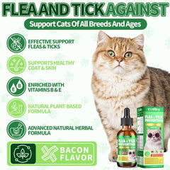 Cudory cat drops bacon flavor appealing taste for cats.