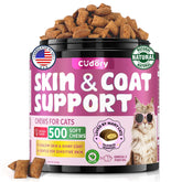 Cudory Omega-3 for Cats bottle front promoting daily skin and coat support