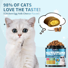 Cudory Taurine soft chews close-up, savory center-filled texture cats love.