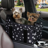 Cullaby memory foam dog car seat console provides plush comfort on every trip.