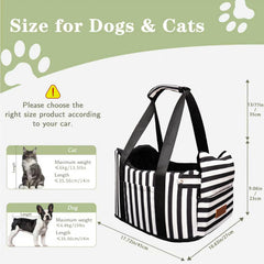 Cullaby dog car seat with removable washable cover for quick cleaning