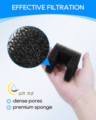 Dense filtration captures hair and debris to keep fountain water clearer.