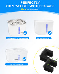 Cunina PetSafe Outlast carbon filter close-up highlights odor and impurity reduction.