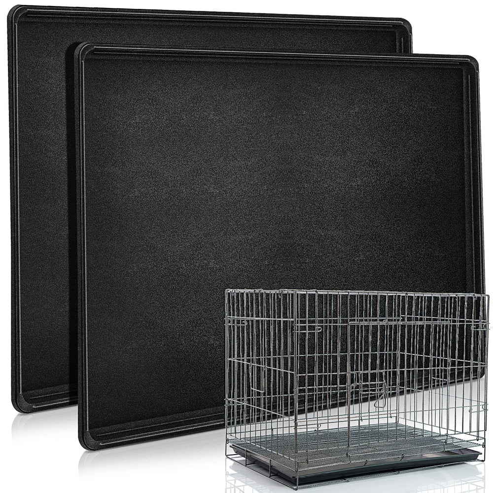 Cunno 2-pack replacement crate trays in black for easy swaps