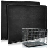 Cunno 2-pack replacement crate trays in black for easy swaps