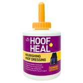 Cut-Heal Hoof Heal Dressing bottle closeup showing deep conditioning for hoof walls