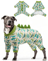 CuteBone dinosaur pajamas in stretchy fabric for easy movement