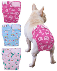 CuteBone washable dog diaper with no tail hole for docked-tail breeds.