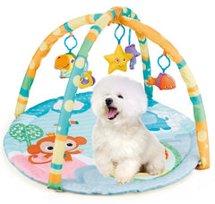Cutie Patootie Playhouse puppy play gym with squeaky toys for engaging playtime
