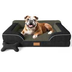 CWAWZ large orthopedic foam bed supports joints for aging dogs.