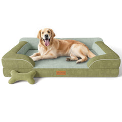 CWAWZ Extra Large Dog Bed with orthopedic foam supports joints during rest.