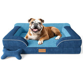 CWAWZ large orthopedic dog bed with cooling gel foam for joint comfort