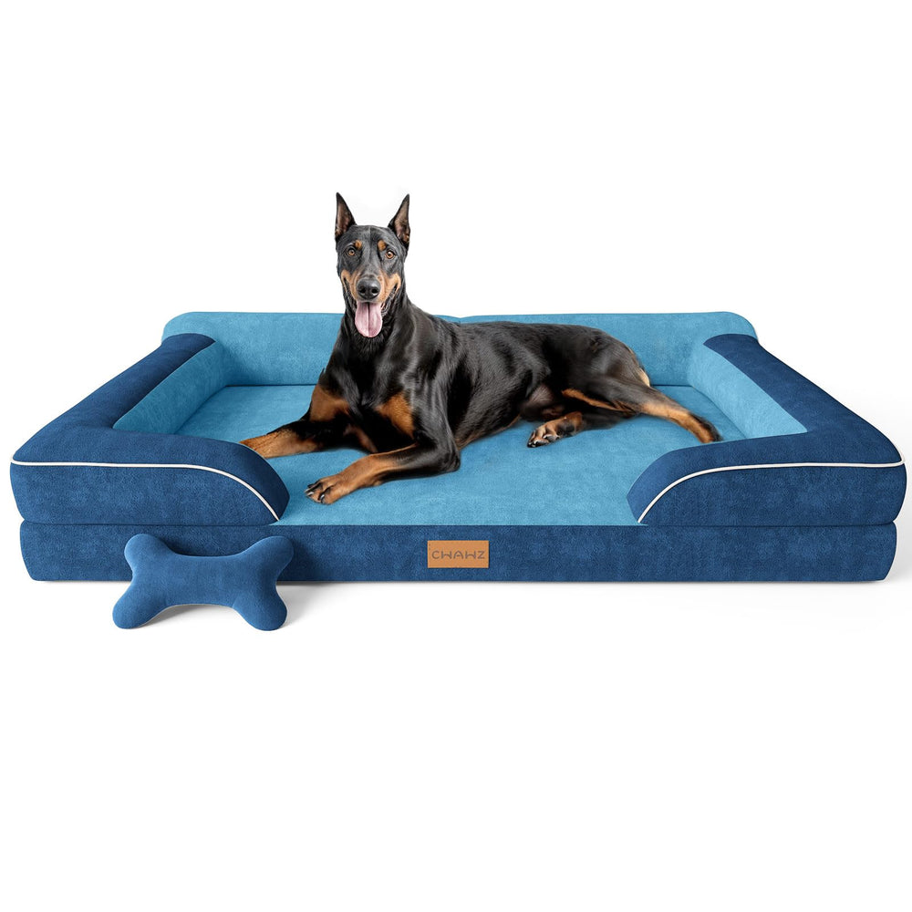 CWAWZ XXL dog bed with orthopedic foam for joint support