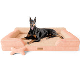 CWAWZ XXL dog bed with 53-inch space for extra-large dogs, promoting restful sleep.