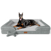 CWAWZ XXL dog bed foam close-up showing orthopedic joint support.