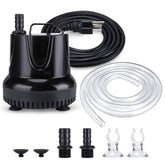 CWKJTOP fountain pump front view showing compact design for discreet placement