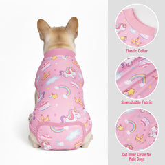 cyeollo soft pet onesie with hook-and-loop closure for easy dressing