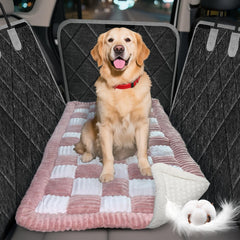 Cyhczx thickened dog bed on car back seat with non-slip base for secure travel
