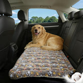 Cyhczx thickened dog bed for car back seat offers plush support during rides.
