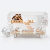 Cyirexylcc clear acrylic hamster cage with wide view for observation and ventilation
