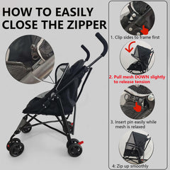 CYUmail pet stroller folds quickly for easy storage and transport.