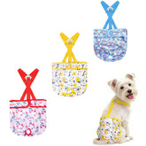 CZMIYRPY 3-pack dog diapers with colorful patterns for daily wear and quick changes