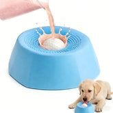 Dadanfly slow feeder lick sphere for dogs slows eating and calmer mealtimes.