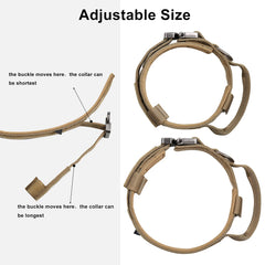 DAGANXI Tactical Dog Collar Airtags case protecting tracker while keeping dog in sight