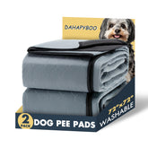 DAHAPYBOO extra-large washable dog pee pad folded for storage and reuse