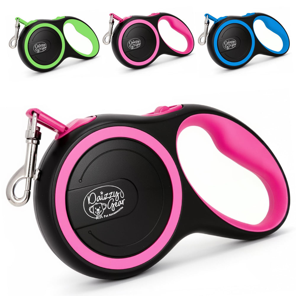 Daizzy Gear retractable leash extended for longer outdoor exploration