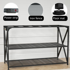 DALEMHOME reinforced corners and brackets minimize wobble for security.