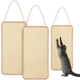 Dansydaisy sisal door scratcher mounted on wall for durable scratching.