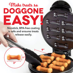 Dash Express Dog Treat Maker compact design fits neatly on your kitchen counter.