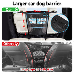 Data Mist dog car barrier enlarged mesh enhances containment