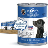 Dave's Pet Food bland diet can pour for easy feeding with sensitive stomachs