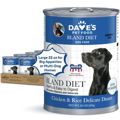 Dave's Pet Food bland diet can pour for easy feeding with sensitive stomachs