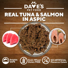 Dave's Pet Food nutrition label close-up shows added vitamins and minerals