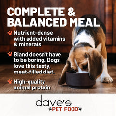 Dave's Pet Food Made in USA stamp on packaging