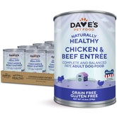 Dave's Pet Food wet dog food chicken-beef can with added vitamins for daily nutrition