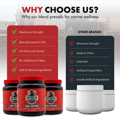 Daybreak Nutrition 8 in 1 scoop demonstrates easy mixing for joint care.