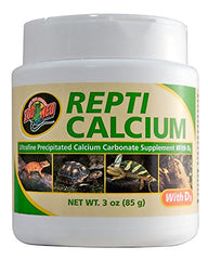 DBDPet Repti Calcium with D3 3oz bottle, ultra-fine powder for improved calcium intake.