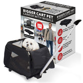 dbest products rolling pet carrier with wheels in a compact under-seat profile for airline travel