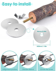 DBNESS Y-shaped perch encourages climbing and beak-friendly chewing