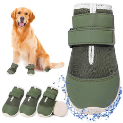 DcOaGt dog shoes with mesh breathable upper for all-day comfort.