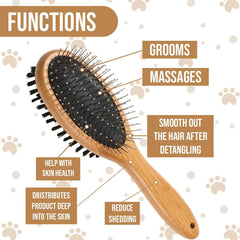 KylePet pin-side eases tangles with gentle, rounded tips.