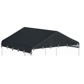 Ddeman Outdoor Kennel Cover 10x10 folded, ready to protect from weather.